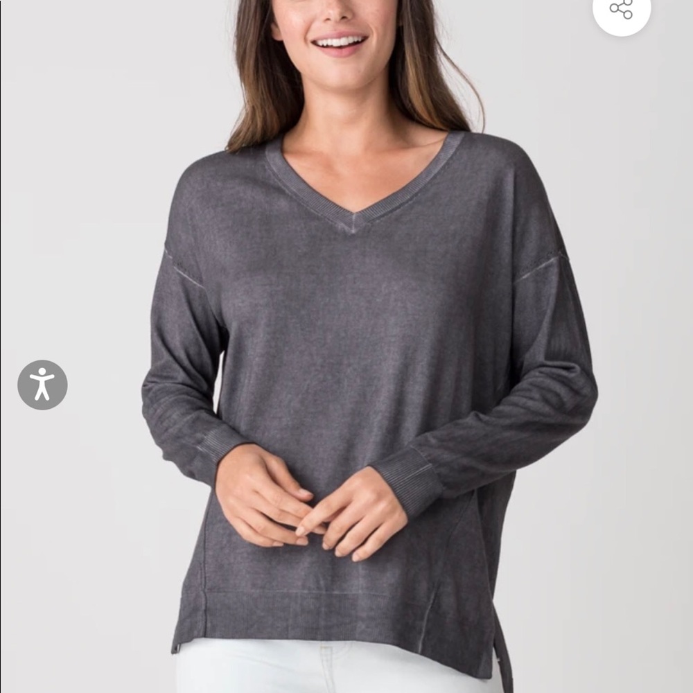 Margaret O’Leary Cotton Boyfriend V Neck